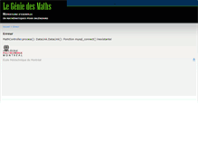 Tablet Screenshot of genie-des-maths.polymtl.ca