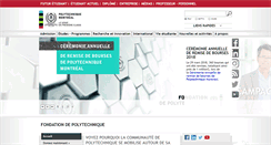 Desktop Screenshot of fondation.polymtl.ca