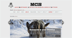 Desktop Screenshot of mcis.polymtl.ca