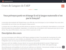 Tablet Screenshot of langues.aep.polymtl.ca